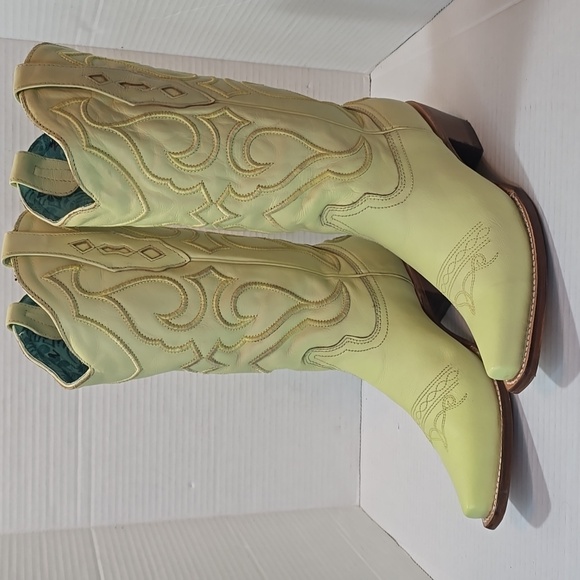 Corral Boots Shoes - Corral Yellow Embroidery Western Cowboy Boots Z5118